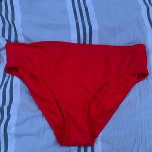 Red bikini bottoms